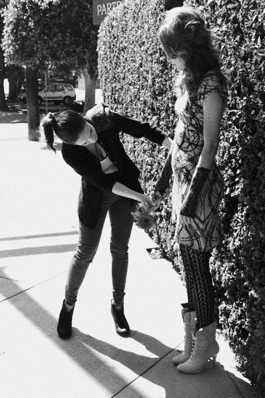 Andrea Directing and Styling on video set - photo by Brad Graham