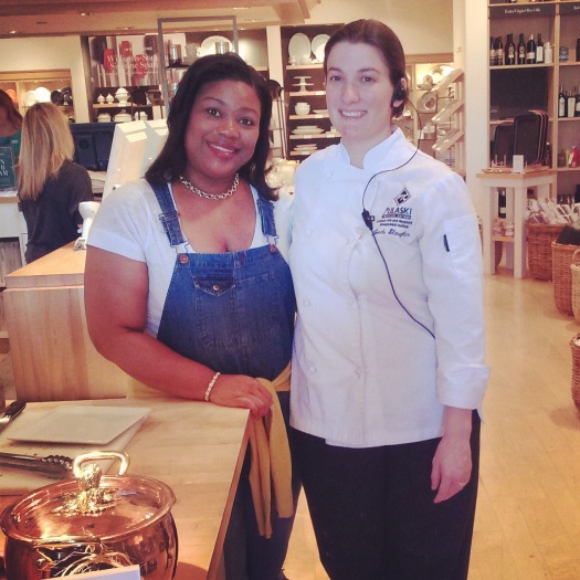 Kimberly Lacy with International Flair Designs poses with her colleague at Williams-Sonoma.